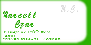 marcell czar business card